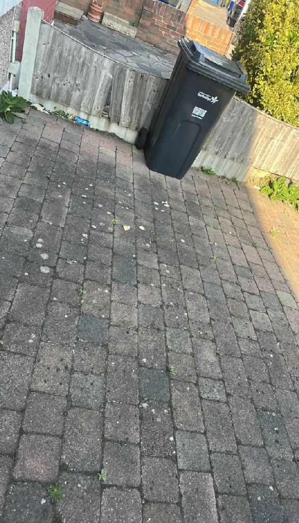 After patio and household waste clearance in Romford, showing a cleared driveway ready for normal use