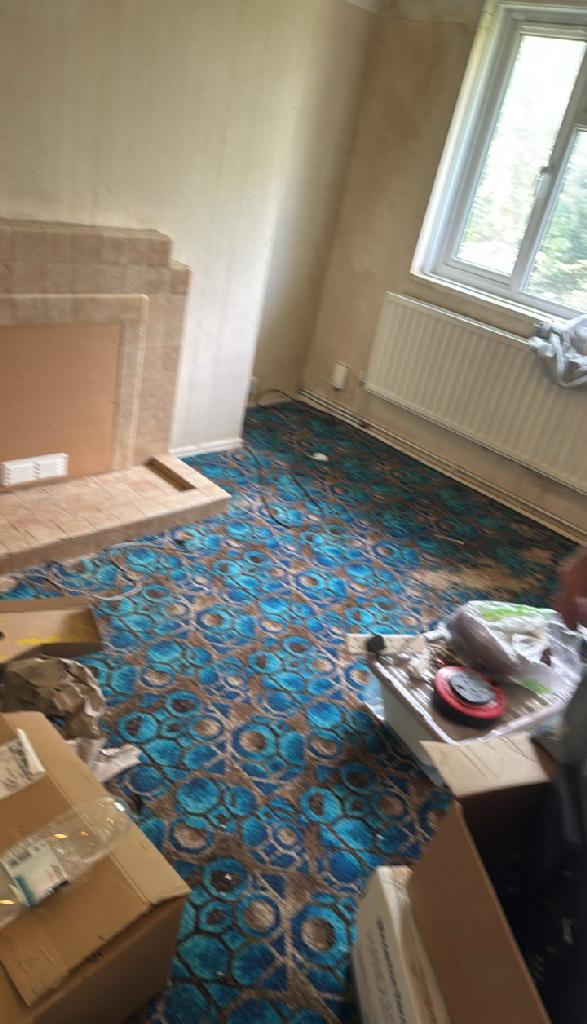 Open living space with reduced clutter in Wembley Park after furniture and bulky item removal