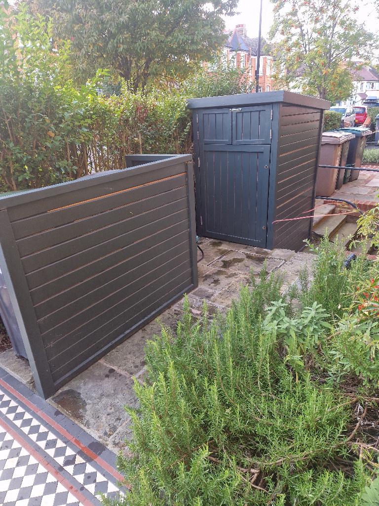 Garden clearance in Muswell Hill: after photo showing the garden cleared and left tidy