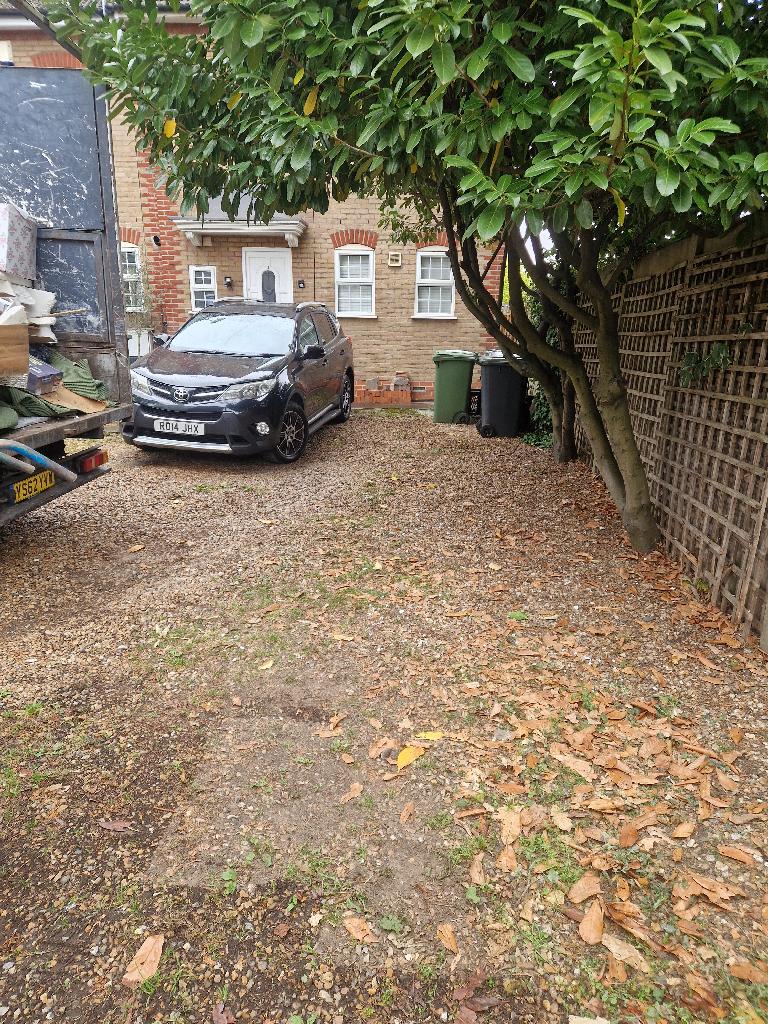 Yard and household packaging clearance in Catford after clearance leaving the yard floor clear and ready to use